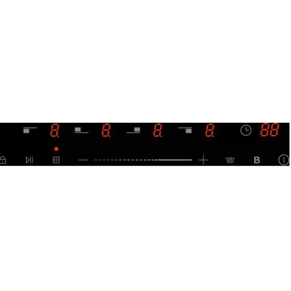ინდუქციური ქურის ზედაპირი Haier HHX-Y64TFVB, Built-in Induction Cooktop, Black