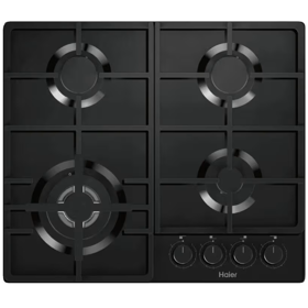 ჩასაშენებელი გაზის ქურის ზედაპირი Haier HHQ-G64CTPB, Built-in Gas Cooktop, Black