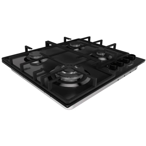 ჩასაშენებელი გაზის ქურის ზედაპირი Haier HHQ-G64CTPB, Built-in Gas Cooktop, Black