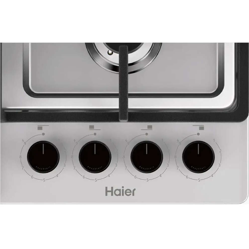ჩასაშენებელი გაზის ქურის ზედაპირი Haier HHQ-M64CTQX, Built-in Gas Cooktop, Silver