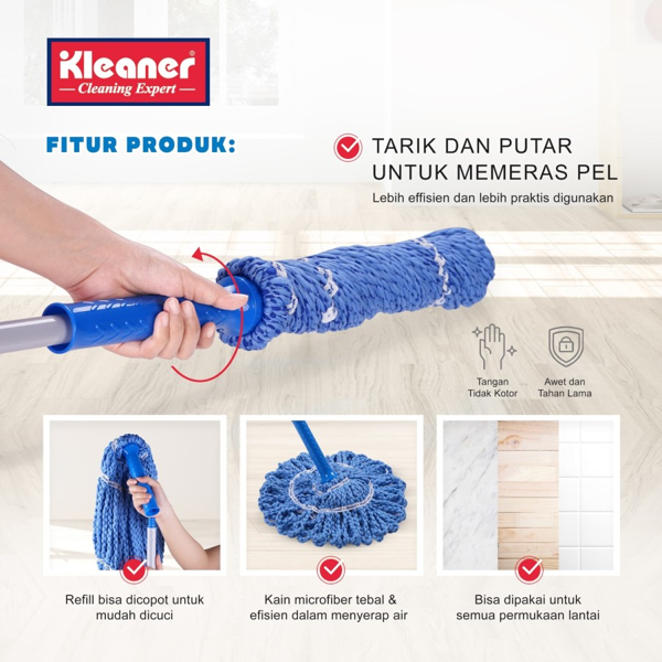 Floor cleaner Kleaner K19025, 134cm, Blue