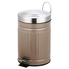 Step Bin Bisk SKANDI 07521, 3L, Grey