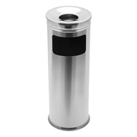 ლითონის ნაგვის ურნა DAYCO DMT61S, Metal Ashtray, Silver