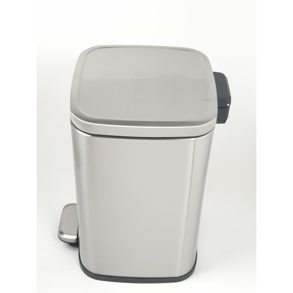 Step Bin EKO EK9384MT 27120, 12L, Silver
