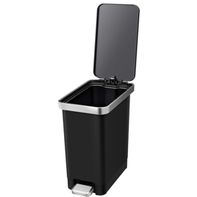 ნაგვის ურნა Eko 18023543, 10L, Step Bin, Black