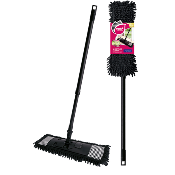 Floor Mop York Pepita, 134cm, Black