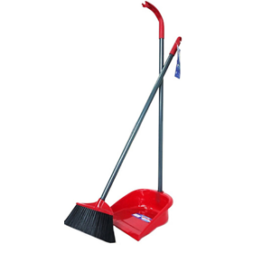 Broom With Dustpan Vileda 18030209, 83cm, Red