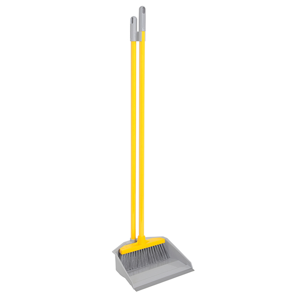 Broom With Dustpan Apex ზომა 11703, 88cm, Yeelow/Grey