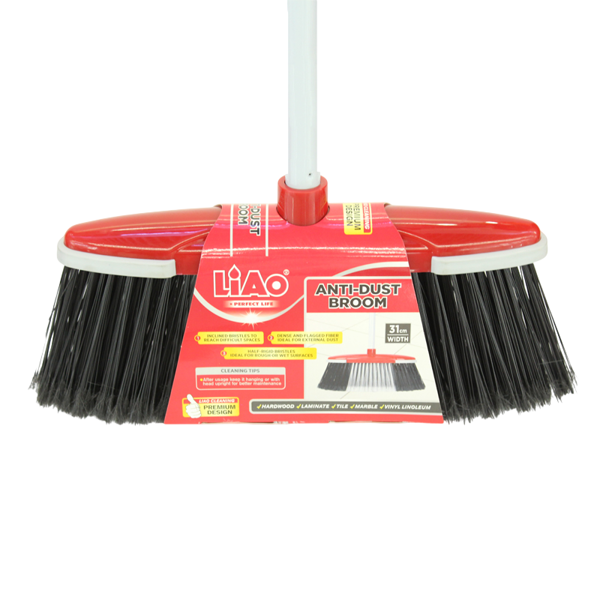 ცოცხი Liao L-20003, 130cm, Dust Broom, Red