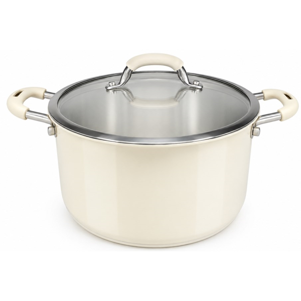 ქვაბი OEM 2025101821 GUYW183, 28cm, Cream