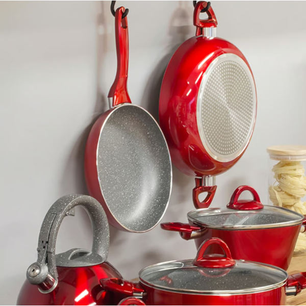 ქვაბი Ambition POKR 20163, 6.7L, 28cm, Red