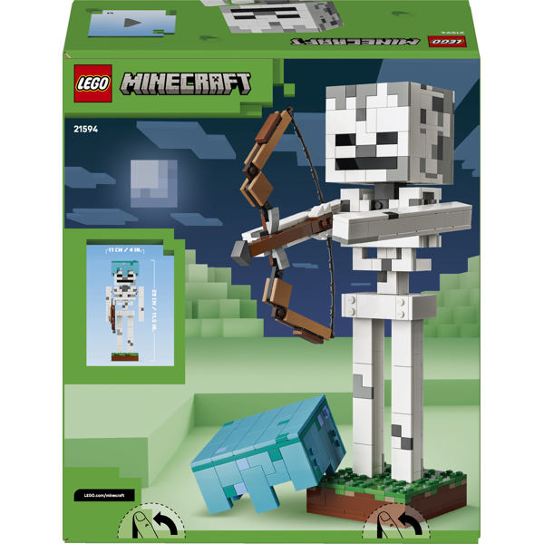 ასაწყობი კონსტრუქცია LEGO 21594, Minecraft The Skeleton, Prefabricated Construction