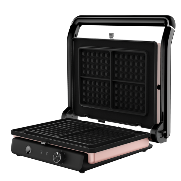 სენდვიჩის აპარატი Beko TMW 5046 R Floral 2in1 & Waffle, 2400W, Sandwich Maker, Rose