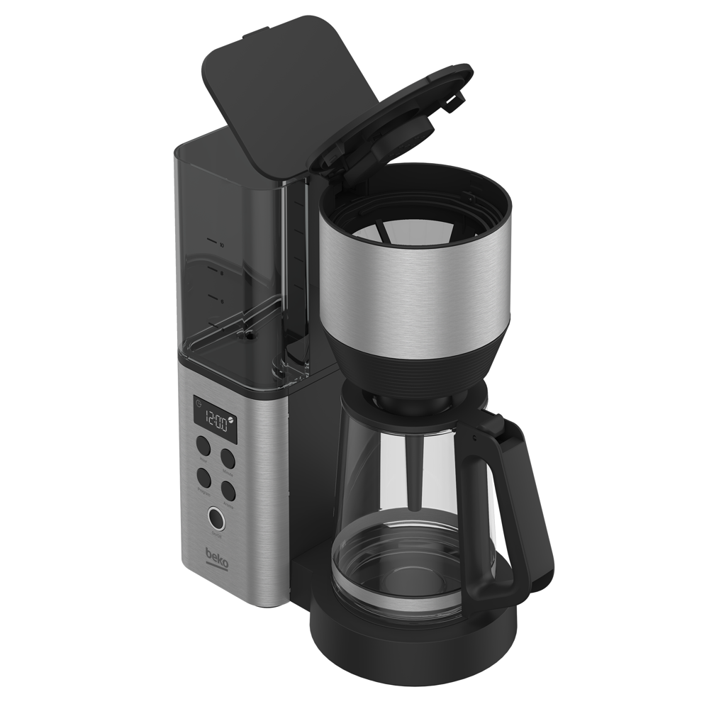 Coffee Machine Beko CFM 7355 I, 1150W, 0.9L, Grey/Black