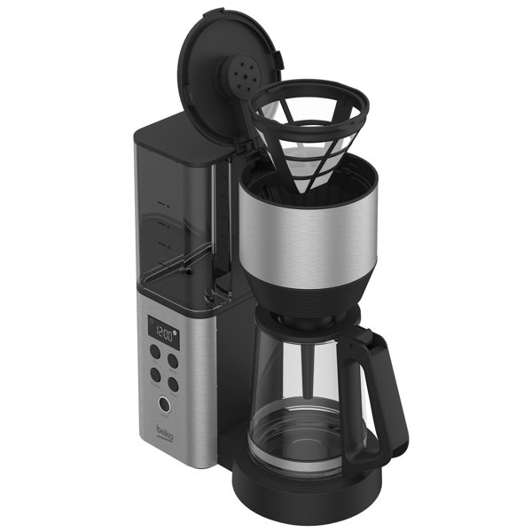 Coffee Machine Beko CFM 7355 I, 1150W, 0.9L, Grey/Black