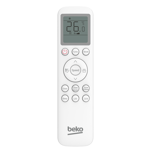 კონდიციონერი Beko BEVPEK180/BEVPEK 181, 40-45m², Inverter, Air Conditioner, White