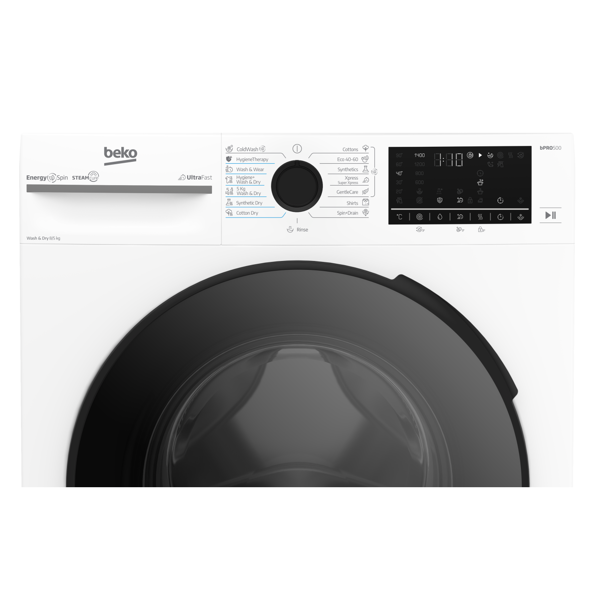 Washing+Dryer Machine Beko BM5DFT48447W bPRO500, 8/5Kg, 1400Rpm, A, 75DB, White