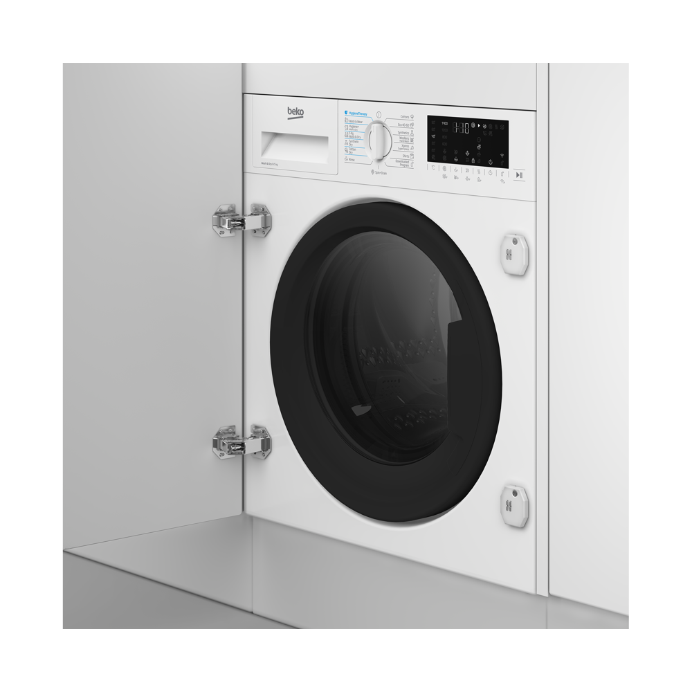 Built in Washing+Dryer Machine Beko BI5DBT68447W, 85Kg, D, 1400Rpm, 70db, White