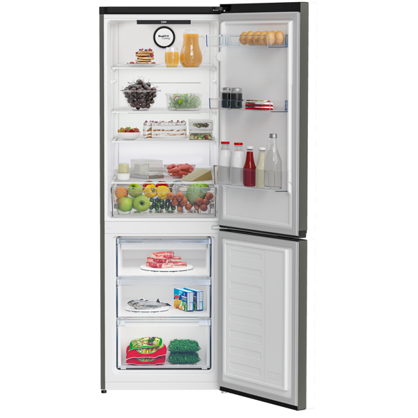 Refrigerator Beko B3R0CNK362HG, 320L, A+, 38DB, NO Frost, Manhattan Grey