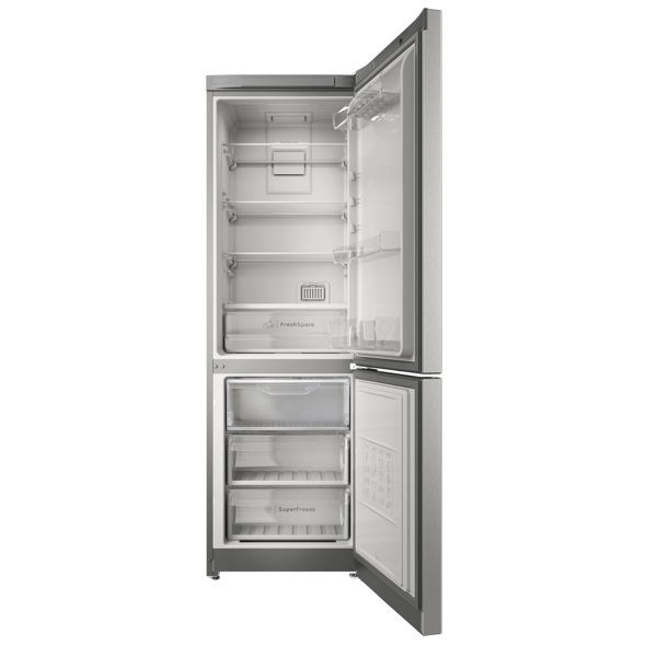 Refrigerator Indesit ITS 5180 XB, 298L, A, 40Db, No Frost, Stainless Steel