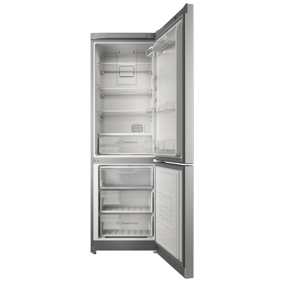 Refrigerator Indesit ITS 5180 XB, 298L, A, 40Db, No Frost, Stainless Steel