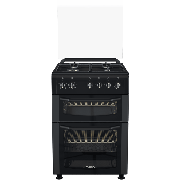 Gas Cooker Millen DS6314GAZB FFD, 4Gas, Black
