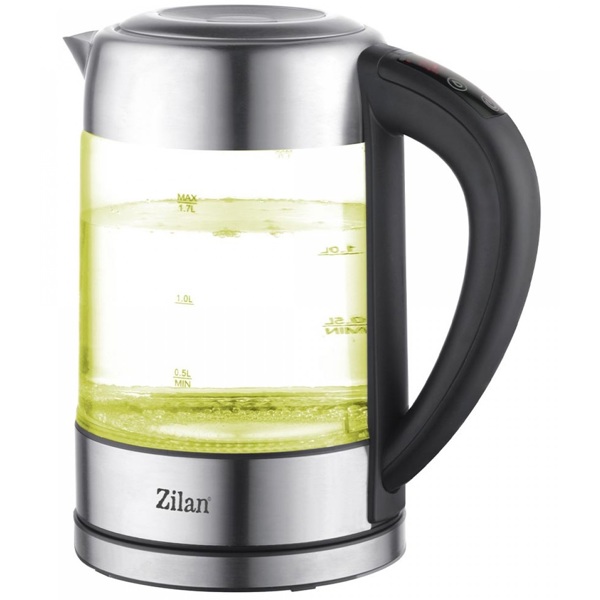 Electric Kettle Zilan ZLN3949, 2200W, 1.7L, Silver/Black