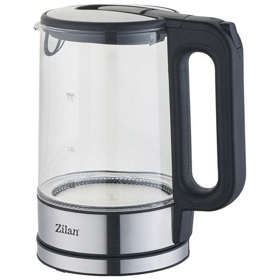 Electric Kettle Zilan ZLN1796, 2200W, 1.7L, Silver/Black