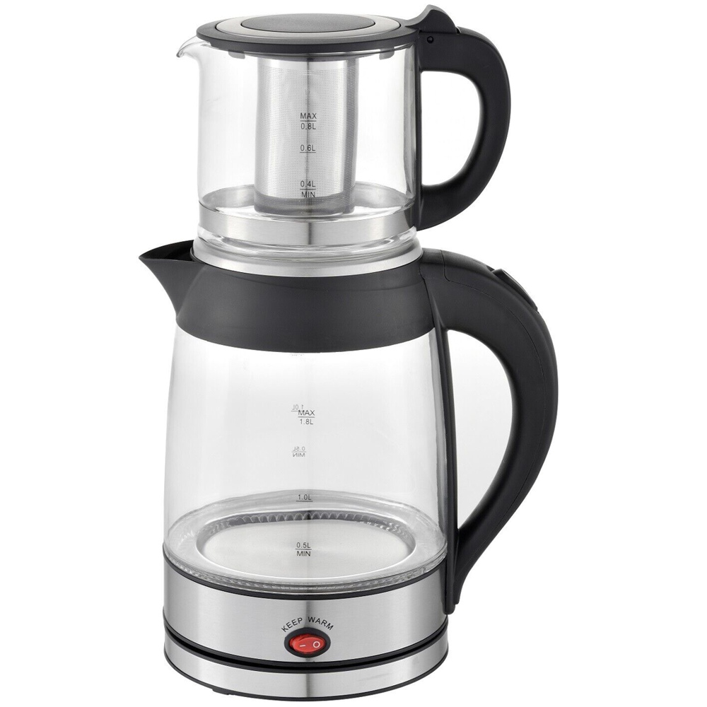 Tea Maker Zilan ZLN4858, 2200W, 1.8L, Black/Silver