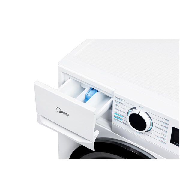 სარეცხი მანქანა Midea MF110W70B/W, 7Kg, 1200Rpm, A+, 79DB, Washing Machine, White