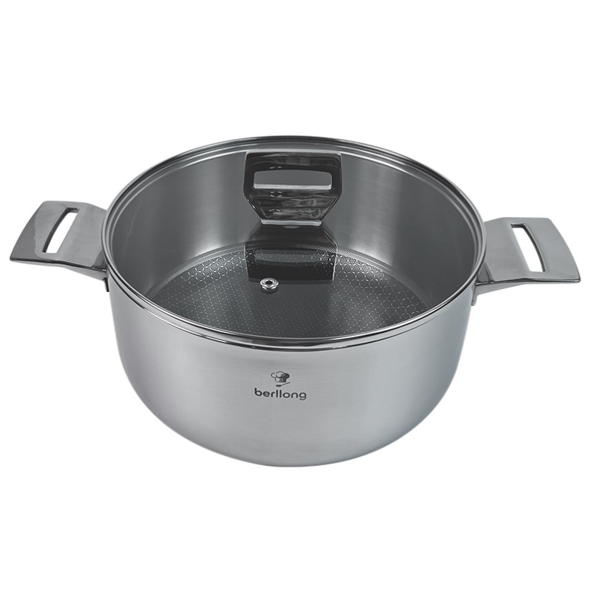 ქვაბი Berllong BSSC-0158, 3L, 20cm, Silver