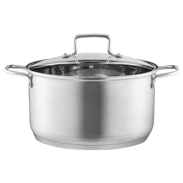 ქვაბი Ambition HUGO 44462, 6.5L, 26cm, Silver