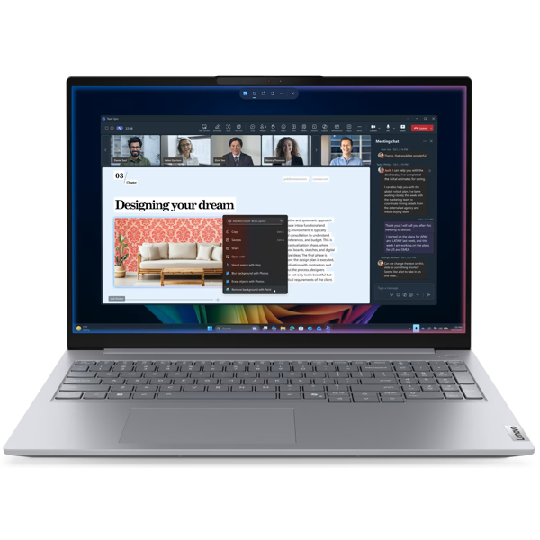 Notebook Lenovo 21UR0067GX ThinkBook 16 Gen 9, 16'', Ultra 7-355, 32GB, 512GB SSD, Integrated, Arctic Grey