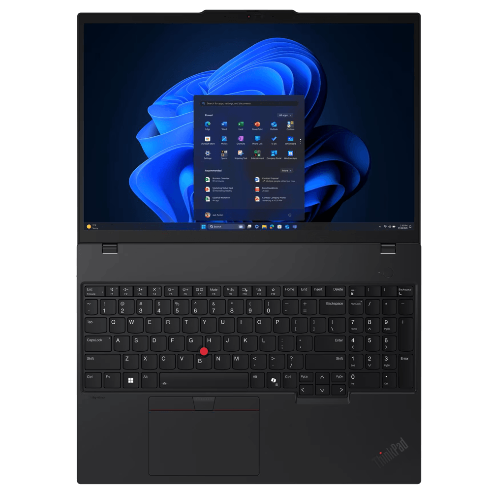ნოუთბუქი Lenovo 21QE0096GX ThinkPad T16 G4, 16", Ultra 5-225U, 16GB, 512GB SSD, Integrated, Black