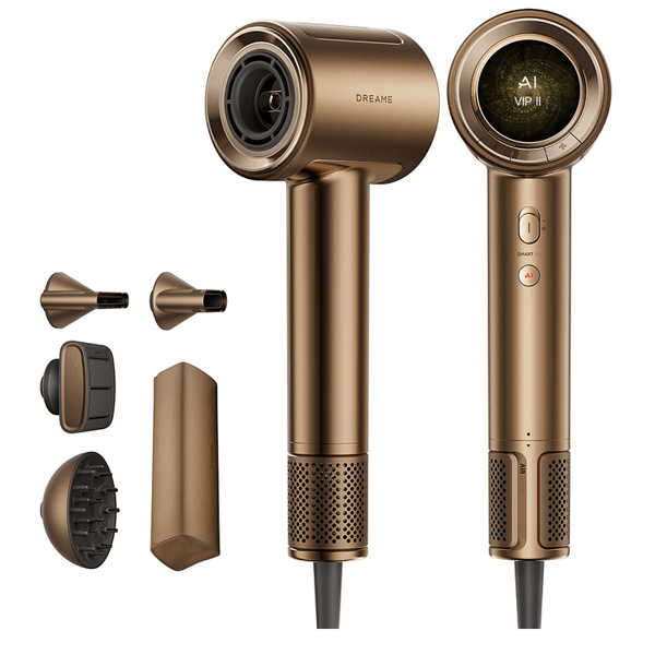 თმის საშრობი Dreame AHX01A Pilot Smart AI, 1600W, Hair Dryer, Gold
