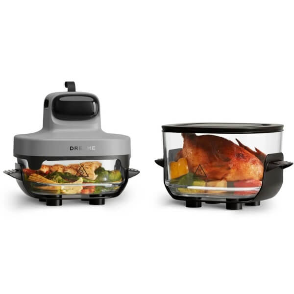 აეროგრილი Dreame Tasti PT60, 1500W, 4.5L, Air Fryer, Grey