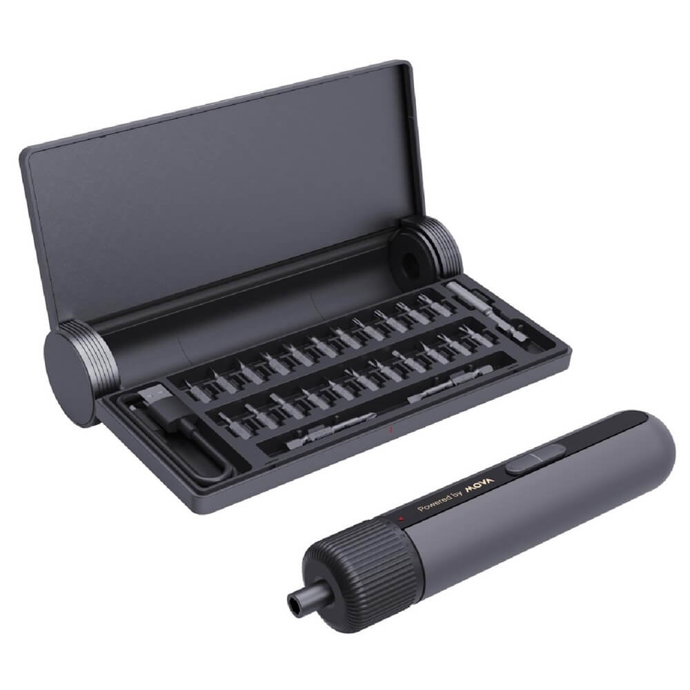ელექტრო სახრახნისი Mova MSD008, 4V, 260Rpm, Electric Screwdriver Kit, Black
