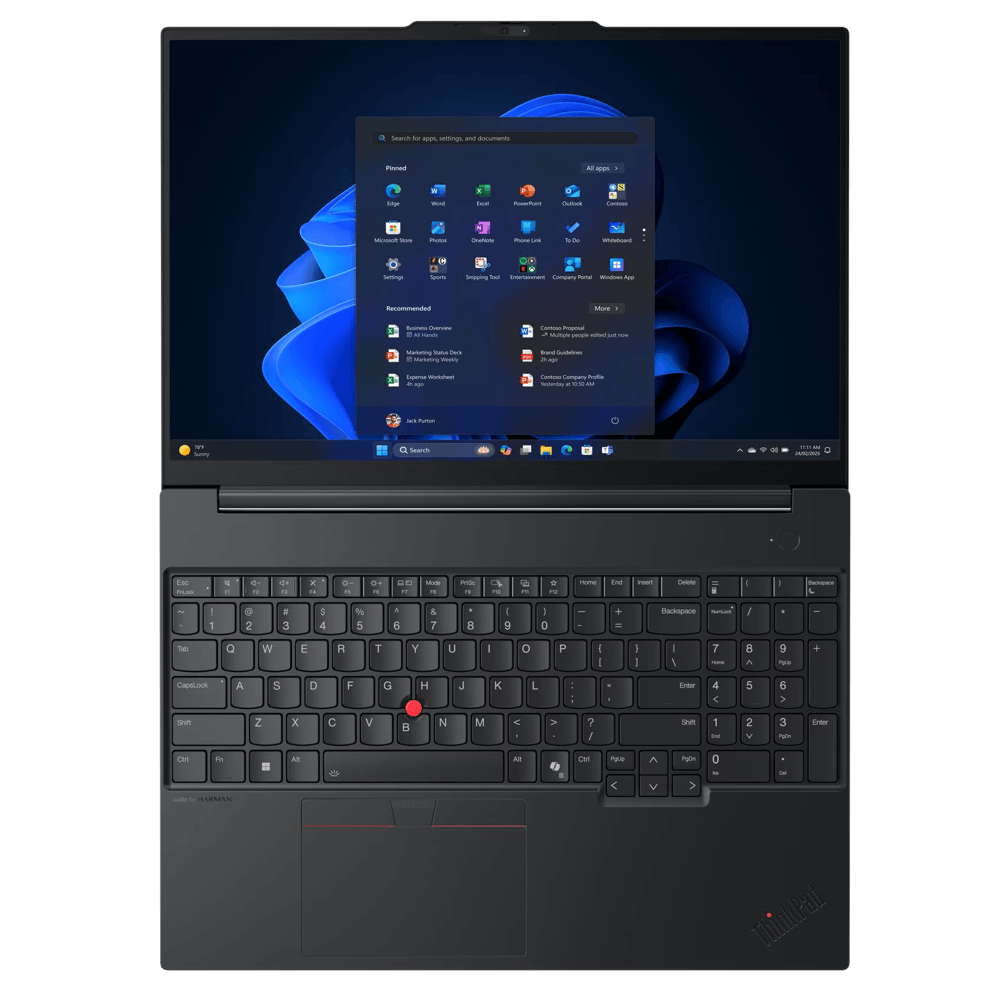 Notebook Lenovo 21Y4004MGX ThinkPad E16 Gen 4, 16", Ryzen AI 5-330, 16GB, 512GB SSD, Integrated, Black