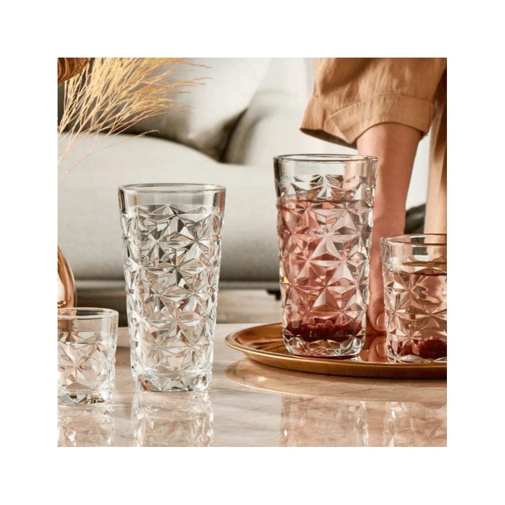 Glass Set Pasabahce Estrella 9520605-6, 4Pcs, 0.36L, Transparent