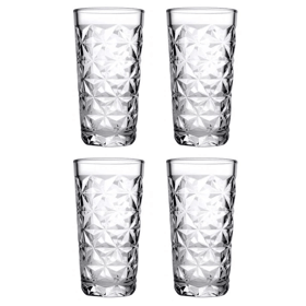 ჭიქების ნაკრები Pasabahce Estrella 9520605-6, 4Pcs, 0.36L, Glass Set, Transparent