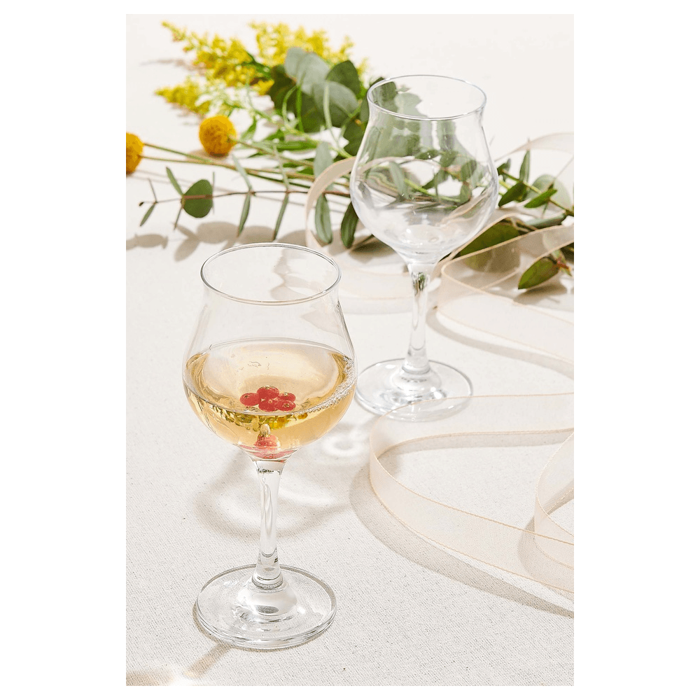 Wine Glass Set Pasabahce Wavy, 6Pcs, 0.3L, Transparent