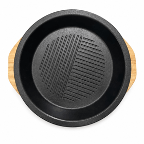 თუჯის კეცი OEM UHD-374, 24cm, Griddle, Black