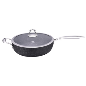 ტაფა BERLLONG TSSF-24, 24cm, Pan, Black
