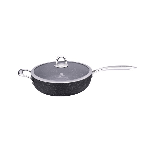 ტაფა BERLLONG TSSF-28, 28cm, Pan, Black