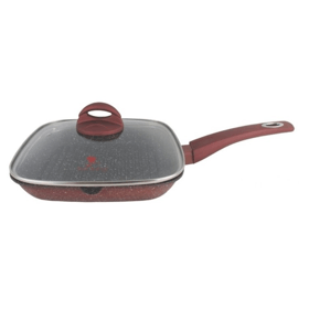 ტაფა BERLLONG Lava Stone RGF-24G, 24cm, Pan, Red
