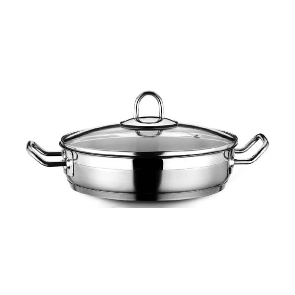 ტაფა Hascevher Arbel 28x08, 28cm, Pan, Silver