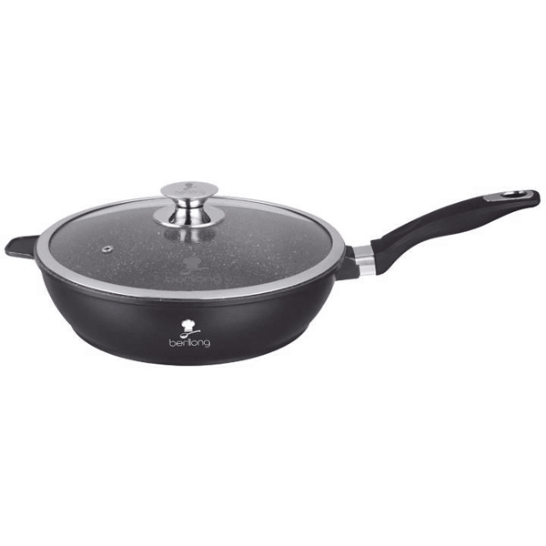 ტაფა Berllong FG-24, 24cm, Pan, Black