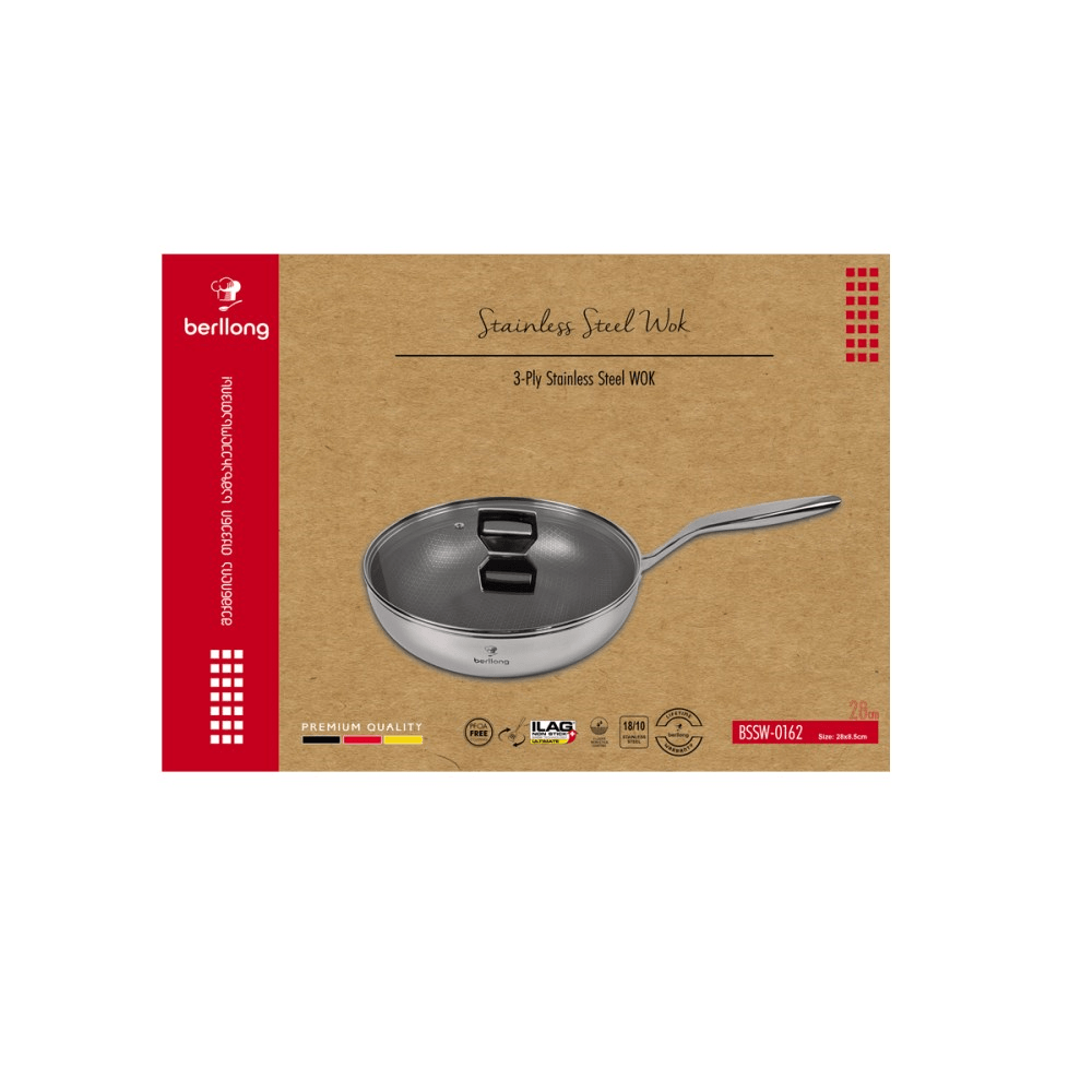 Pan Berllong BSSW-0162, 28cm, Grey