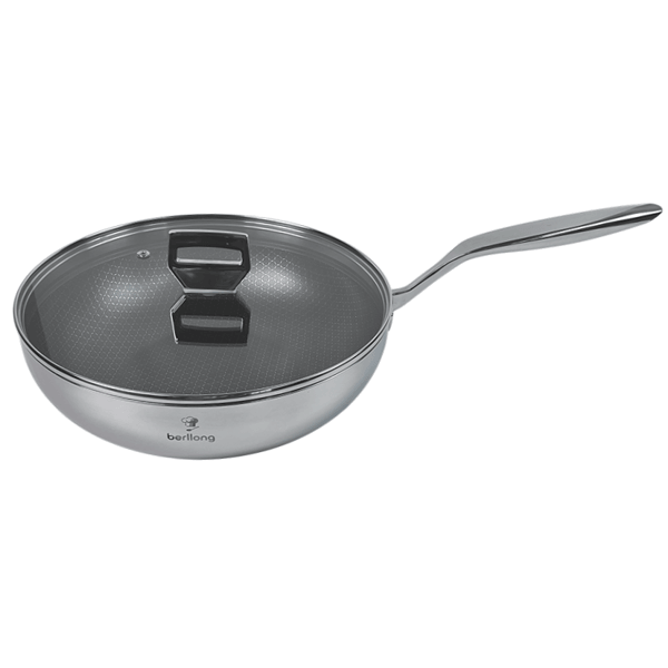 ტაფა Berllong BSSW-0162, 28cm, Pan, Grey