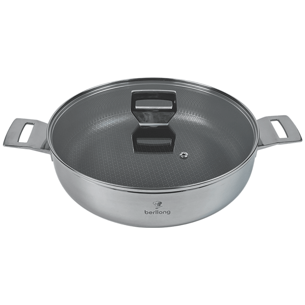 ტაფა-ქვაბი Berllong BSSH-0161, 28cm, Pan, Grey